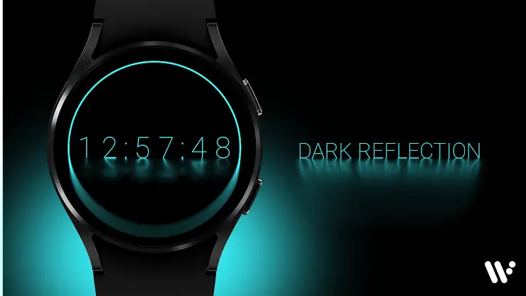 Dark Reflection Watch Face screenshot 1