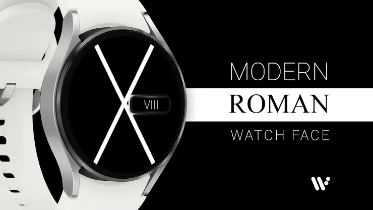 Modern Roman Watch Face screenshot 1