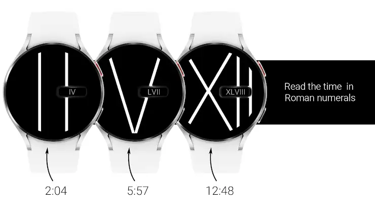 Modern Roman Watch Face screenshot 2