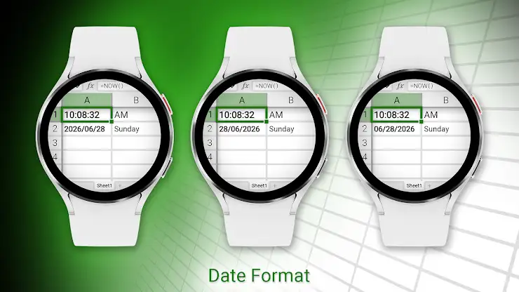 Spreadsheet Watch Face screenshot 3