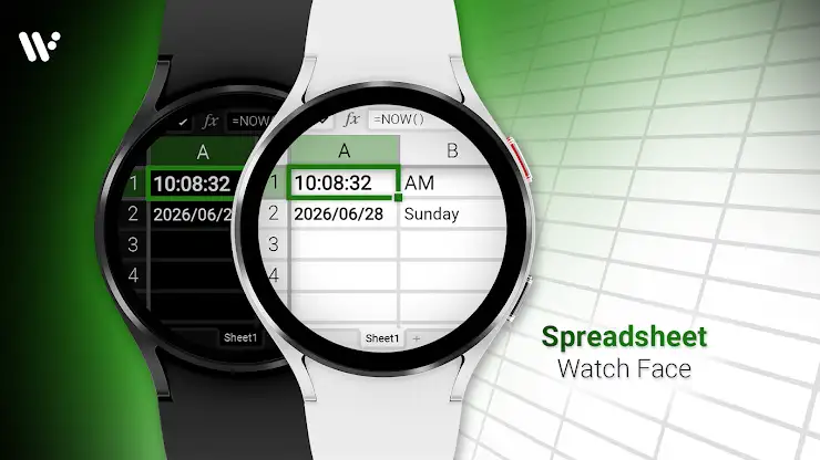 Spreadsheet Watch Face screenshot 1