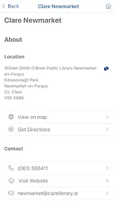 Clare County Library screenshot 6
