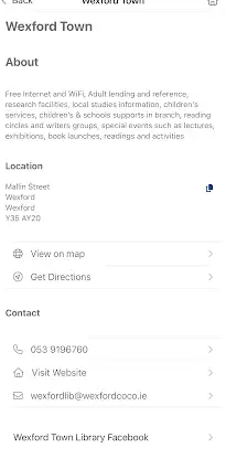 Wexford Public Libraries screenshot 6