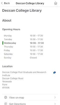 Deccan College Library Pune screenshot 3