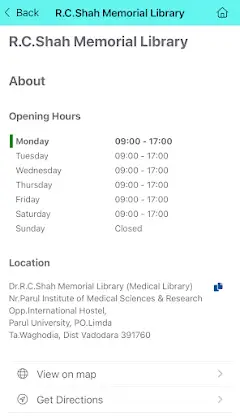 Parul University Library screenshot 4