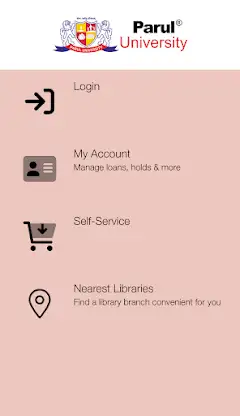 Parul University Library screenshot 1