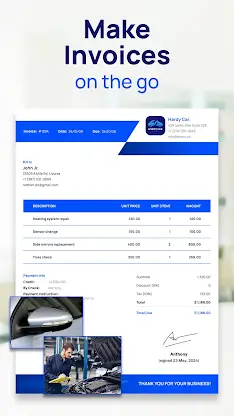 Simple Invoice Maker & Receipt screenshot 1