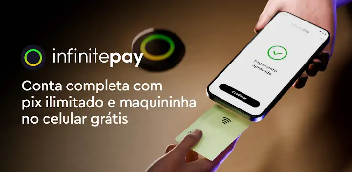 InfinitePay Tap, Conta, Cartão — Android app banner