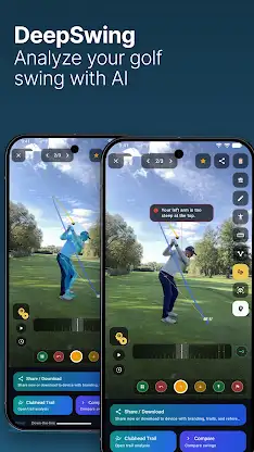 DeepSwing Golf Swing Analyzer screenshot 1
