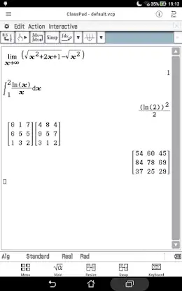 CASIO ClassPad screenshot 3