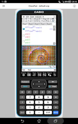 CASIO ClassPad screenshot 1