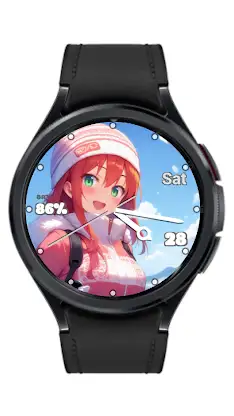 Anime Girls Analog Watch Face screenshot 4
