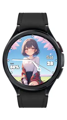 Anime Girls Analog Watch Face screenshot 5