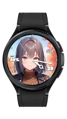 Anime Girls Analog Watch Face screenshot 3