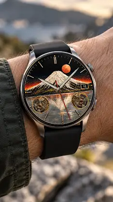 Fuji Dawn Japanese Watch Face screenshot 2