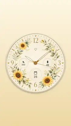 Himawari Sunflower Watch Face screenshot 3