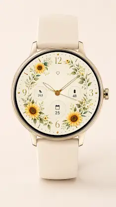Himawari Sunflower Watch Face screenshot 1