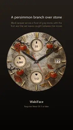 Persimmon Japanese Watch Face screenshot 7