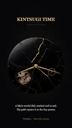 Kintsugi Time Watch Face screenshot 3