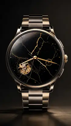 Kintsugi Time Watch Face screenshot 1