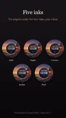Kiyomizu Japanese Watch Face screenshot 6