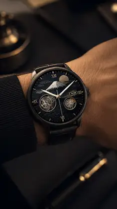 Moonlit Fuji Watch Face screenshot 5