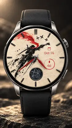 Sumi Ninja Japanese Watch Face screenshot 1