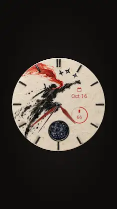 Sumi Ninja Japanese Watch Face screenshot 3