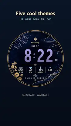 Suzukaze Japanese Watch Face screenshot 5