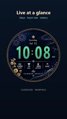 Suzukaze Japanese Watch Face screenshot 8