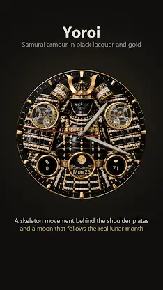 Yoroi Japanese Watch Face screenshot 2