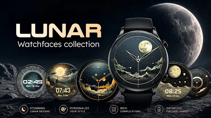 Lunar Moon Phase Watch Faces screenshot 7