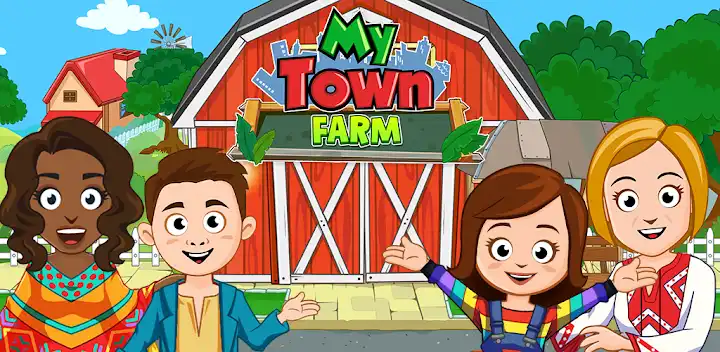 My Town Farm Animal game — Android game banner