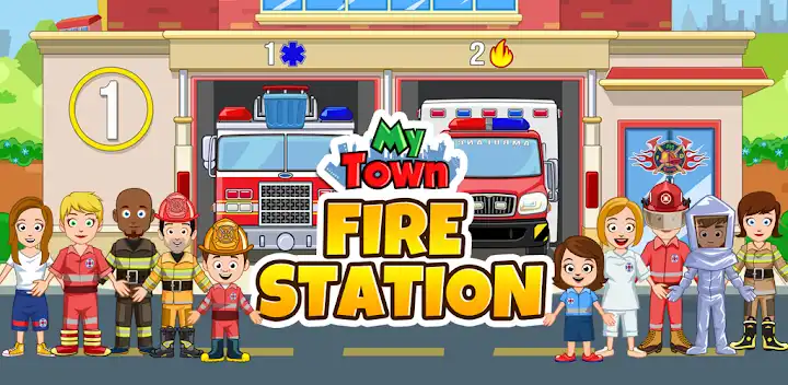 My Town : Fire station Rescue — Android game banner