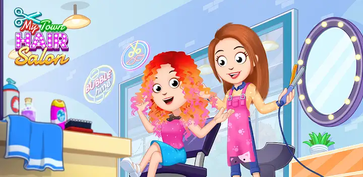 My Town: Girls Hair Salon Game — Android game banner