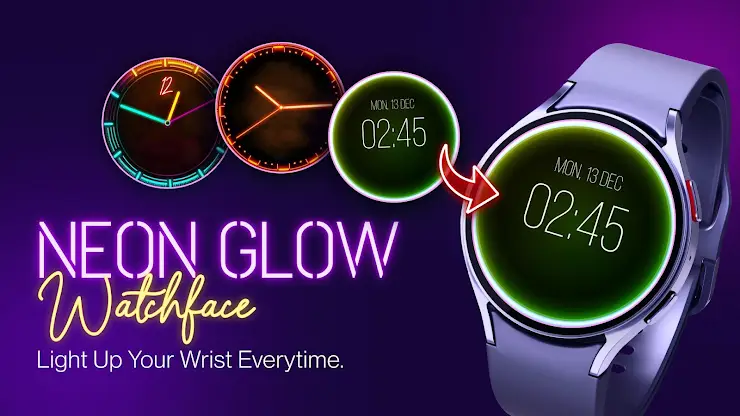 Neon Glow Watch Faces screenshot 5
