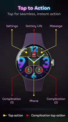 Neon Watchface ULTRA SGW7 screenshot 4