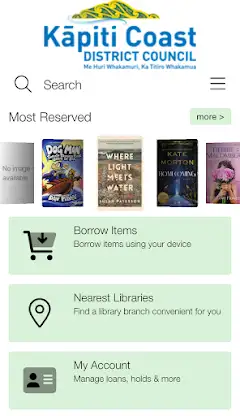 Kapiti Coast Libraries screenshot 1