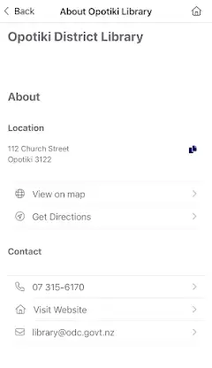 Ōpōtiki District Library screenshot 5