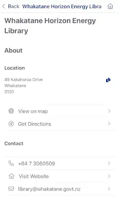 Whakatāne Libraries screenshot 6