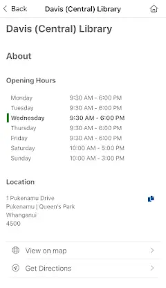 Whanganui District Library screenshot 6