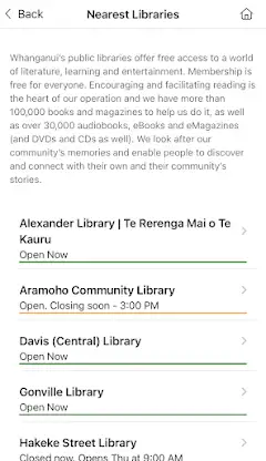 Whanganui District Library screenshot 5