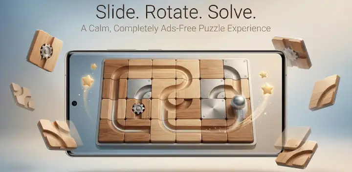 Sliding Rolling Ball Puzzle — Android game banner