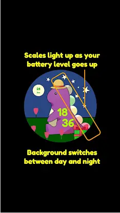 Cute Dino Hand-Drawn WatchFace screenshot 5