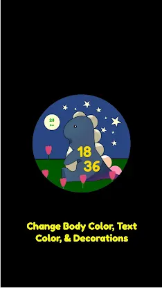 Cute Dino Hand-Drawn WatchFace screenshot 4