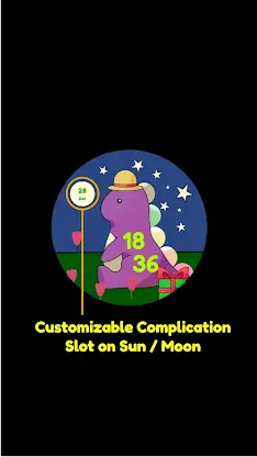 Cute Dino Hand-Drawn WatchFace screenshot 6