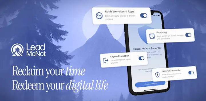 Porn Blocking App : LeadMeNot — Android app banner