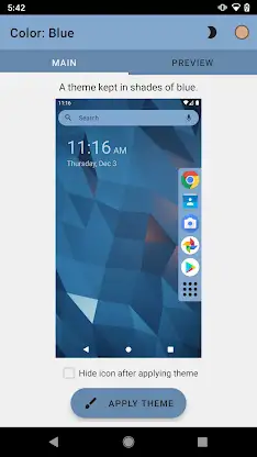 Color Theme Blue & Terracotta screenshot 3
