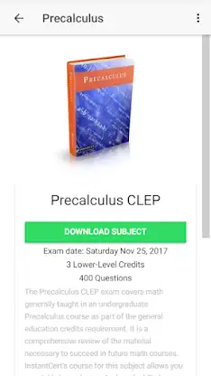 InstantCert CLEP screenshot 5