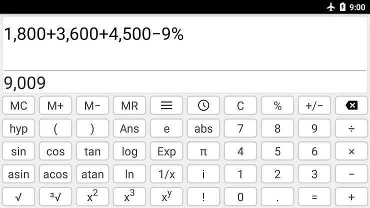 Quickey Calculator screenshot 4